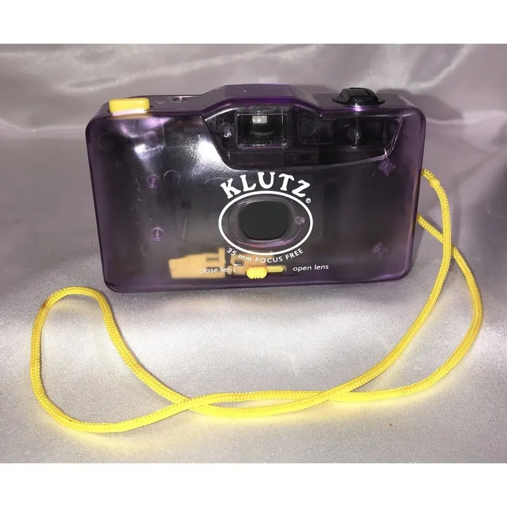 Klutz 35mm Focus Free Camera Clear Purple